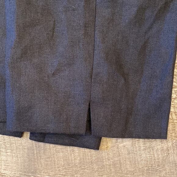 TALBOTS PETITES Black Irish Linen Capri Pants Size 10 - Picture 7 of 8